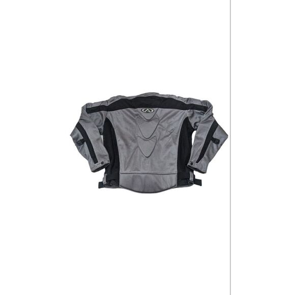 AGV‎ Sport Mens Large Gray Black Armored Motorcycle Jacket Padded - Picture 5 of 7